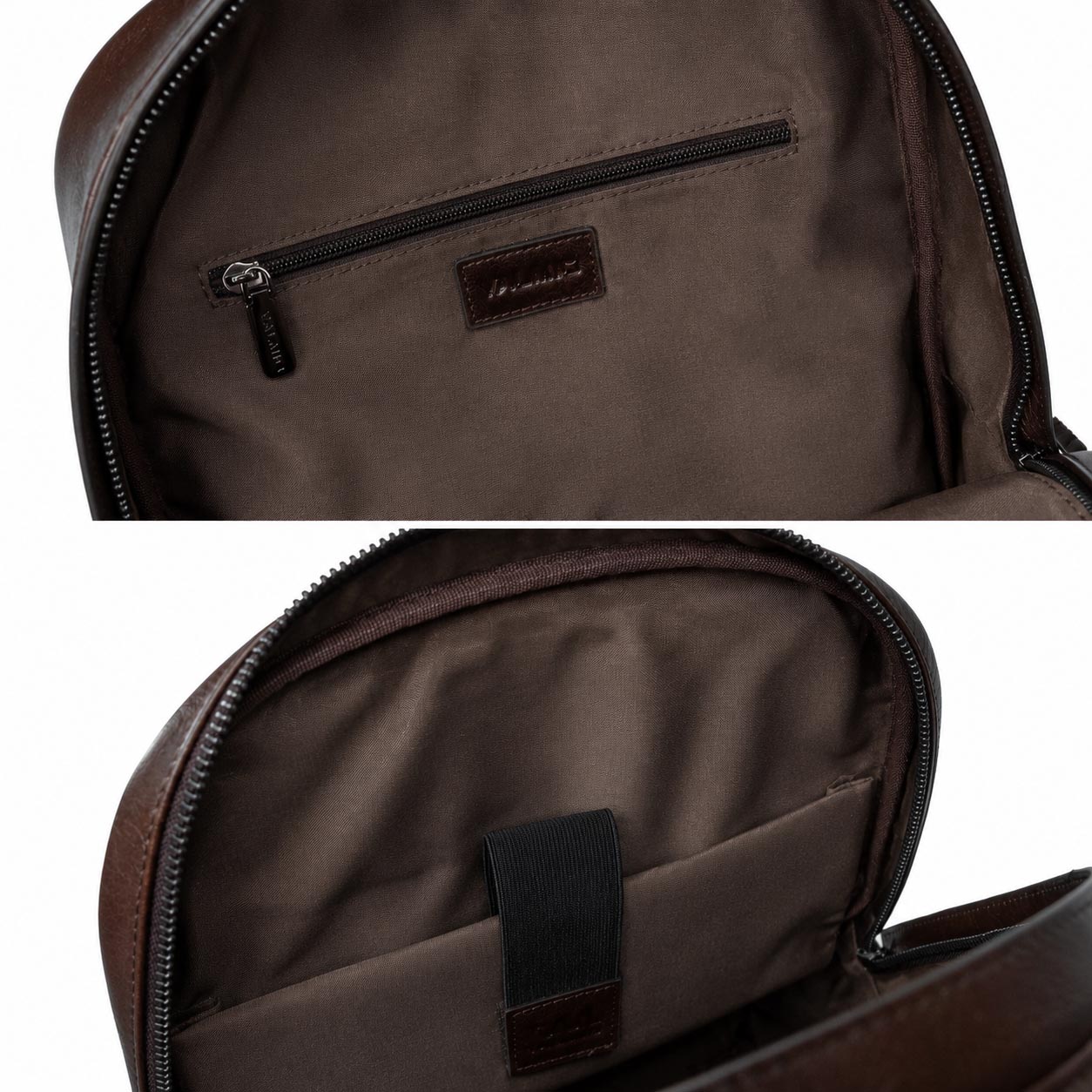 Valmio Borton Leder-Rucksack - braun