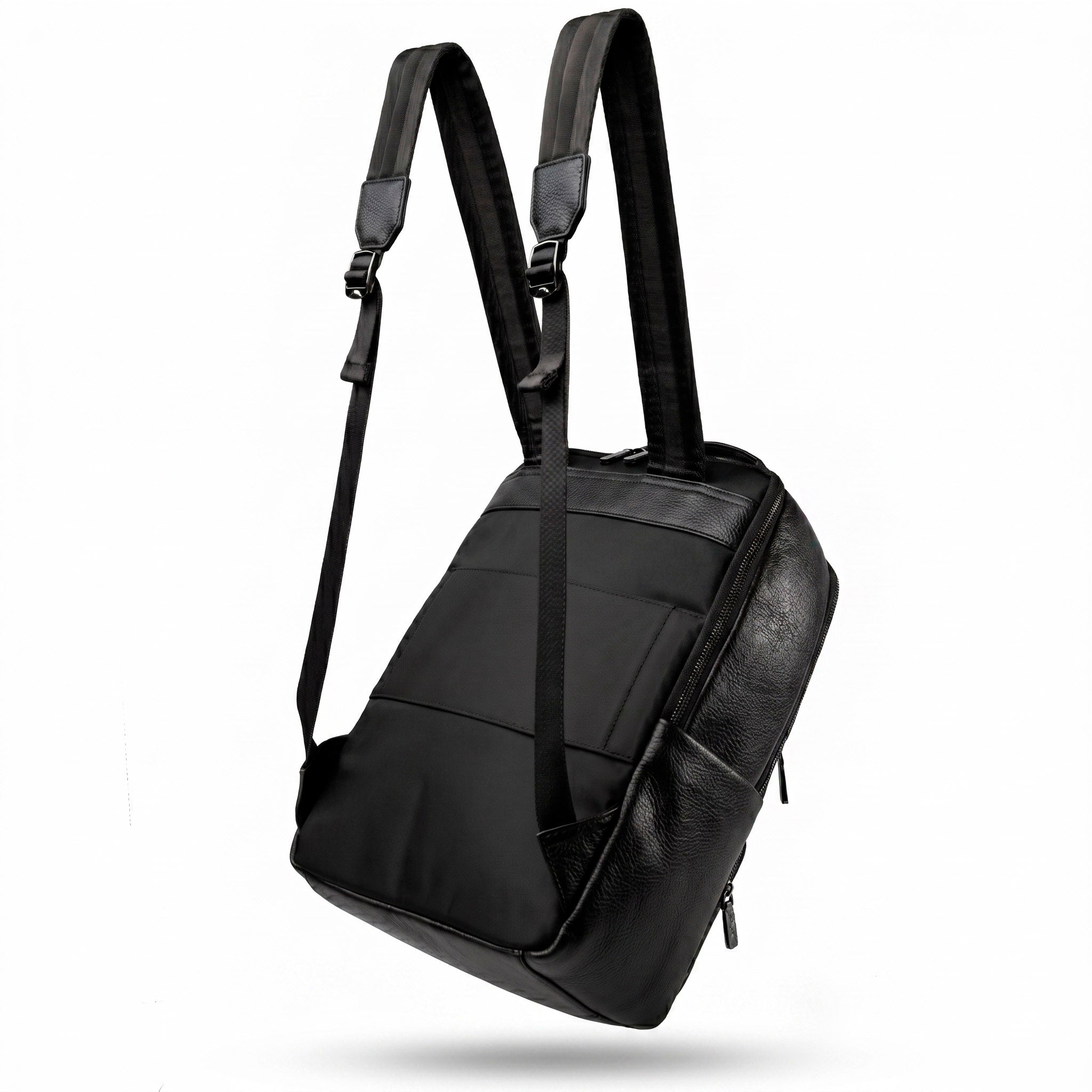 Sac à dos en cuir de luxe Valmio Kordon - noir