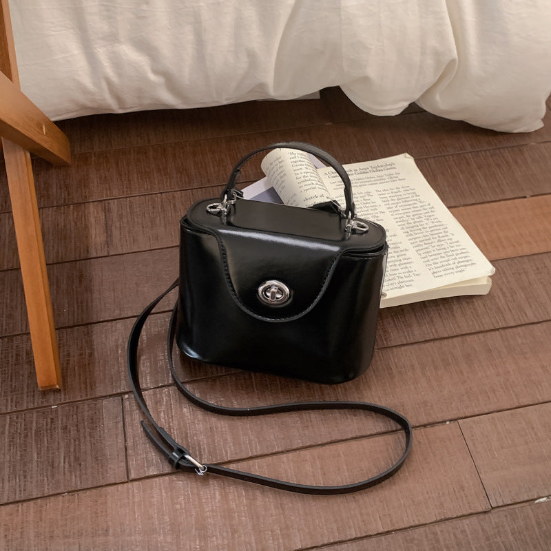 Bolso de cuero para mujer Valmio Dinora - negro