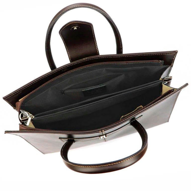 Sac à main en cuir Camilla 778 marron