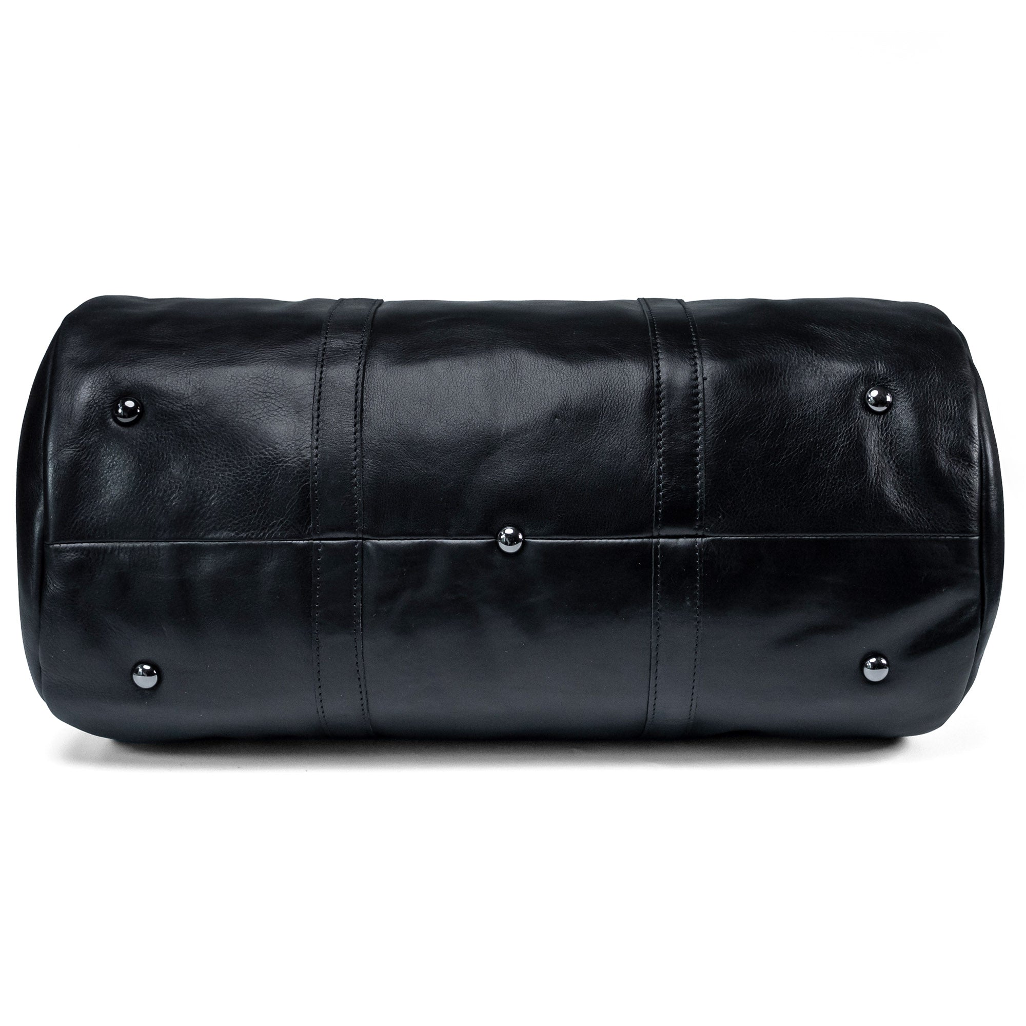 Black Leather Travel Bag Valmio Homs