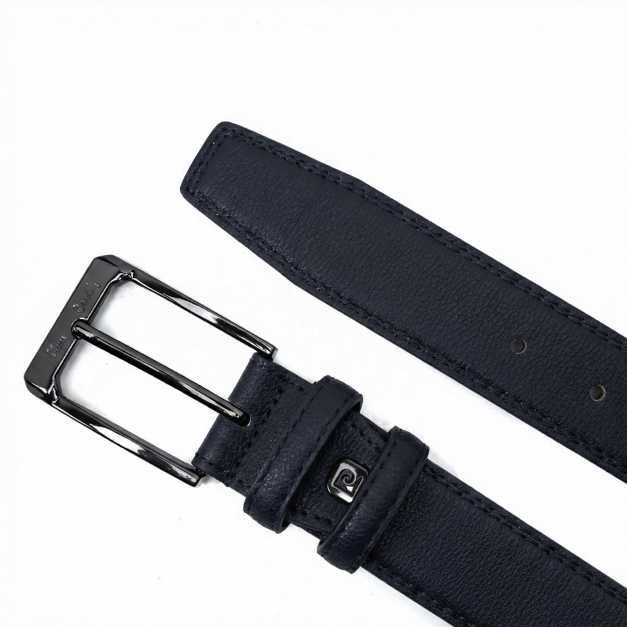 Cinturón de cuero para hombre Pierre Cardin 2509 AZU