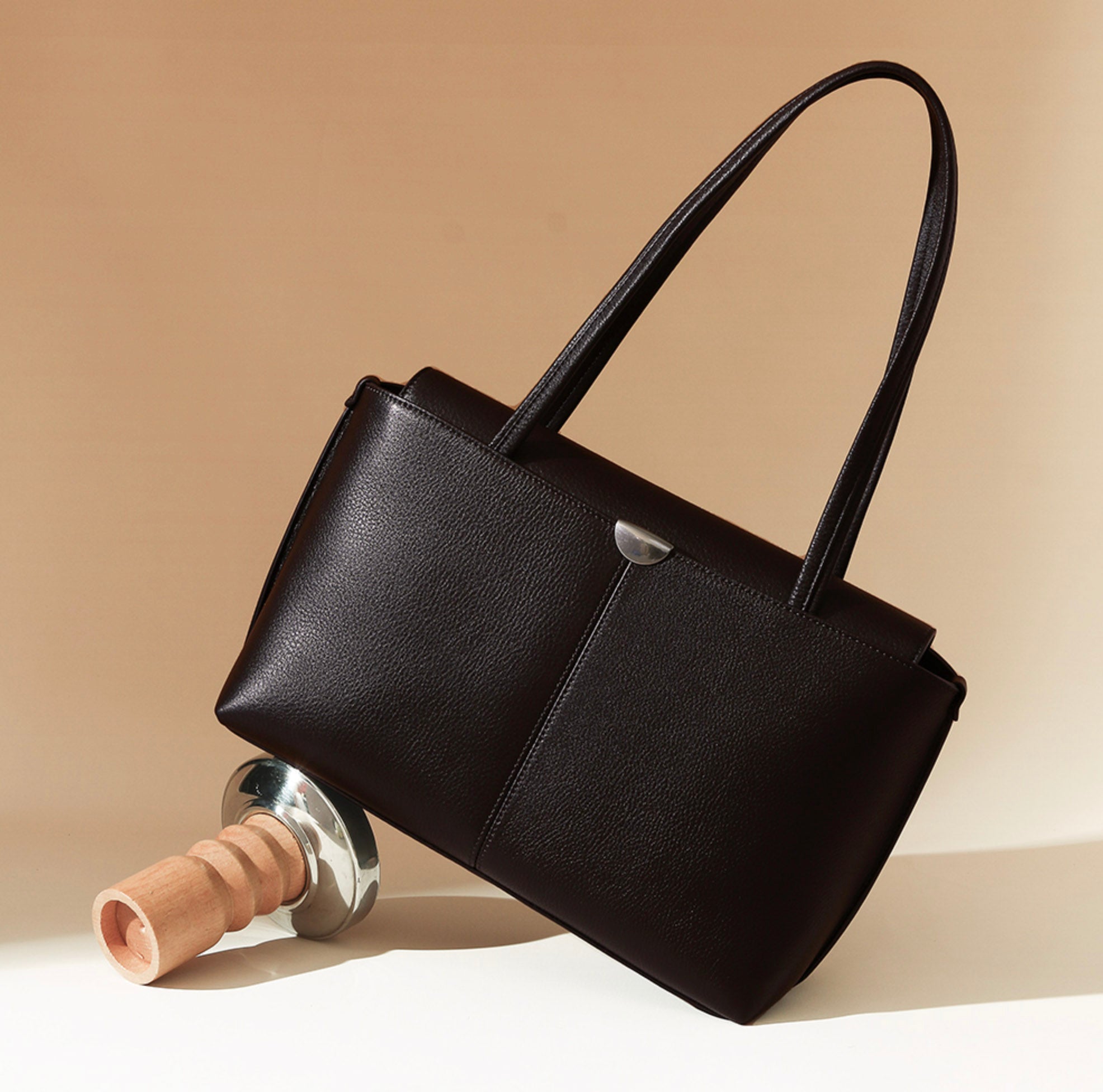 Sac à main en cuir pour femme Valmio Denora - marron