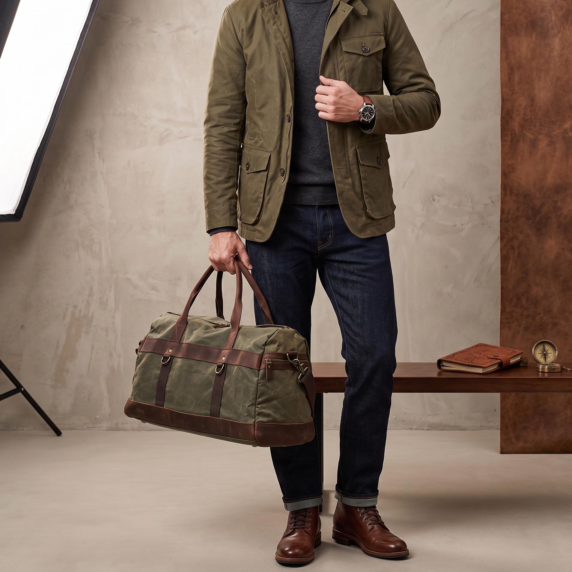 Valmio Chester Brown Weekend Travel Bag