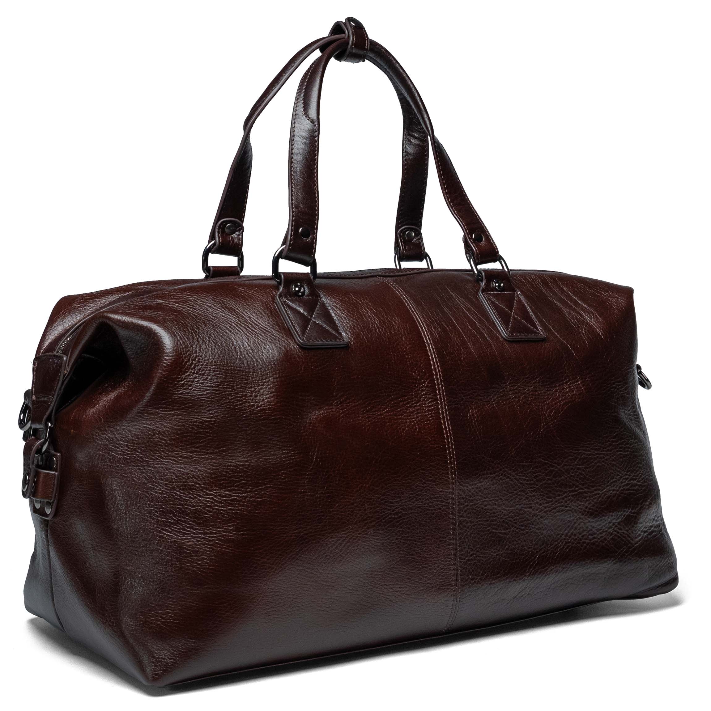 Sac de voyage en cuir Valmio Kane - marron