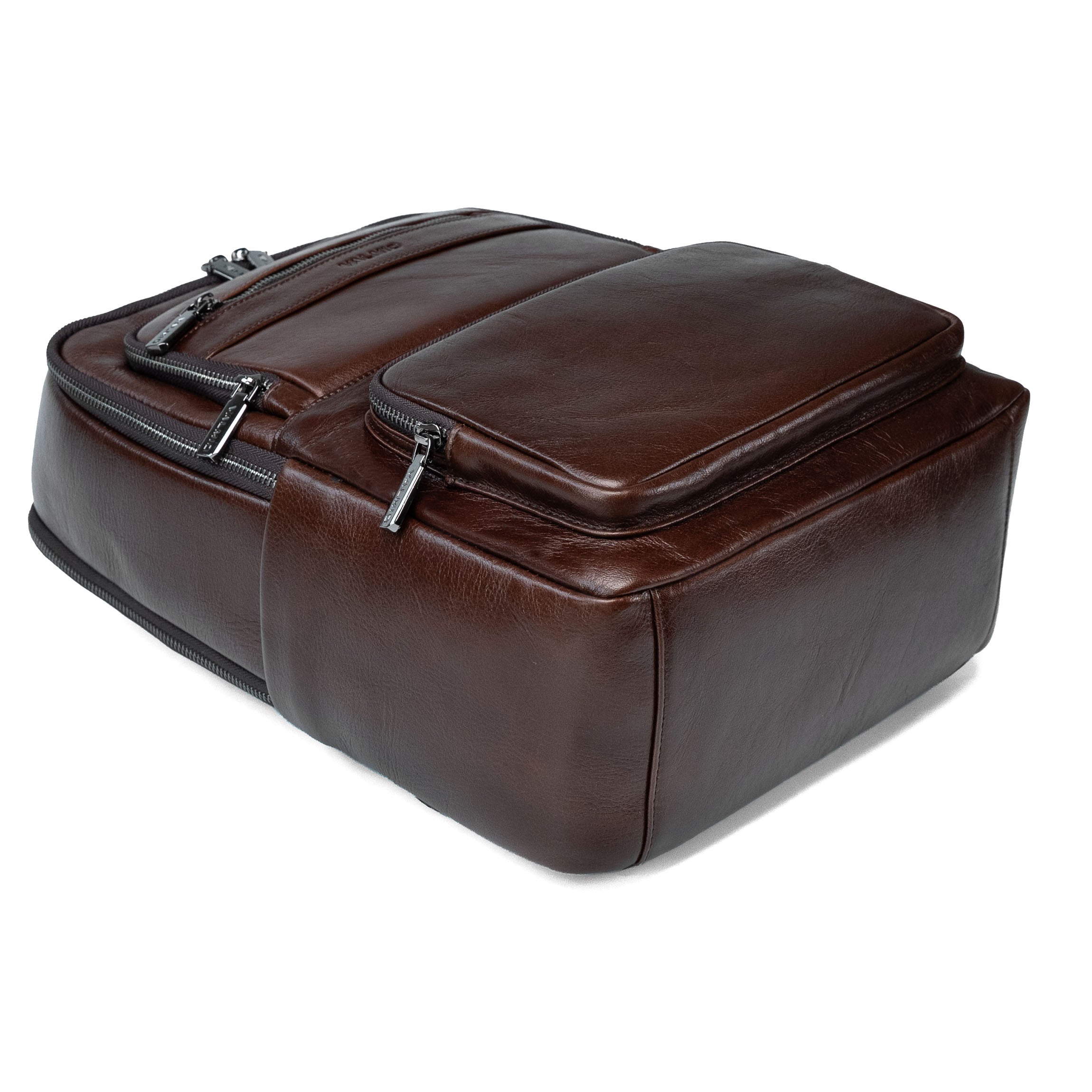 Valmio Kordon luxuriöser Leder-Rucksack - braun