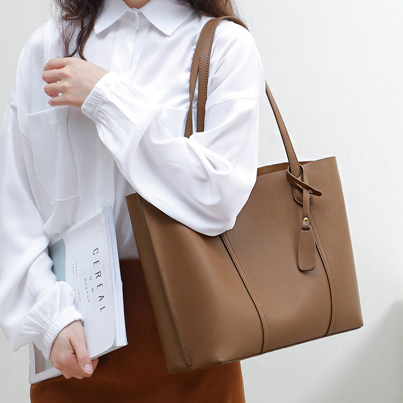 Valmio Nivora leather women's handbag - brown