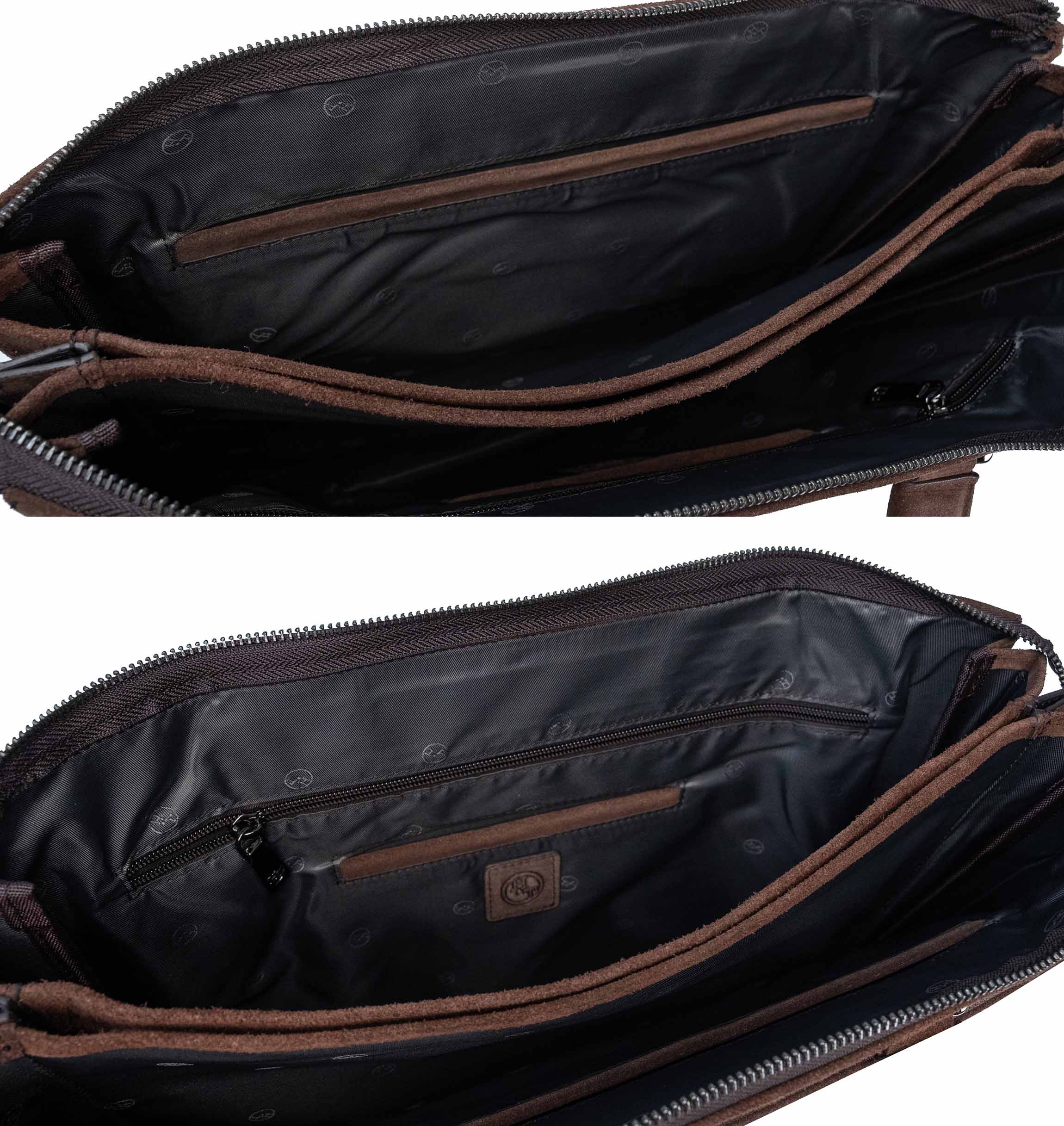 Sity braune Leder-Laptoptasche