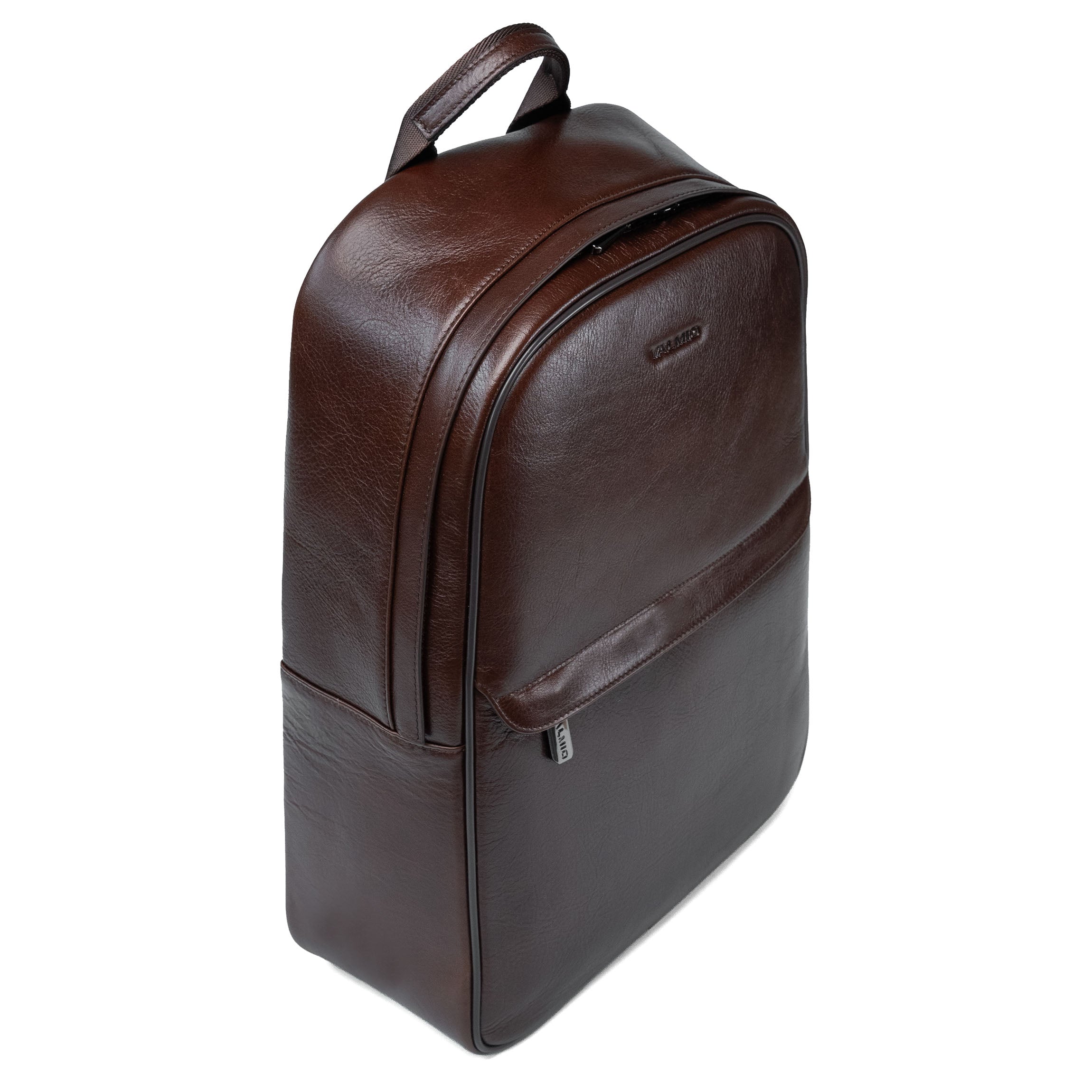Valmio Borton Leder-Rucksack - braun