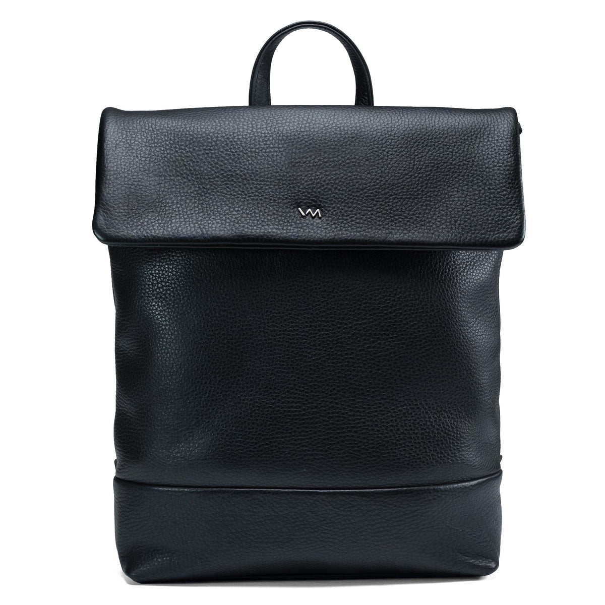 Valmio Loro Damen-Rucksack aus Vollnarbenleder in Schwarz