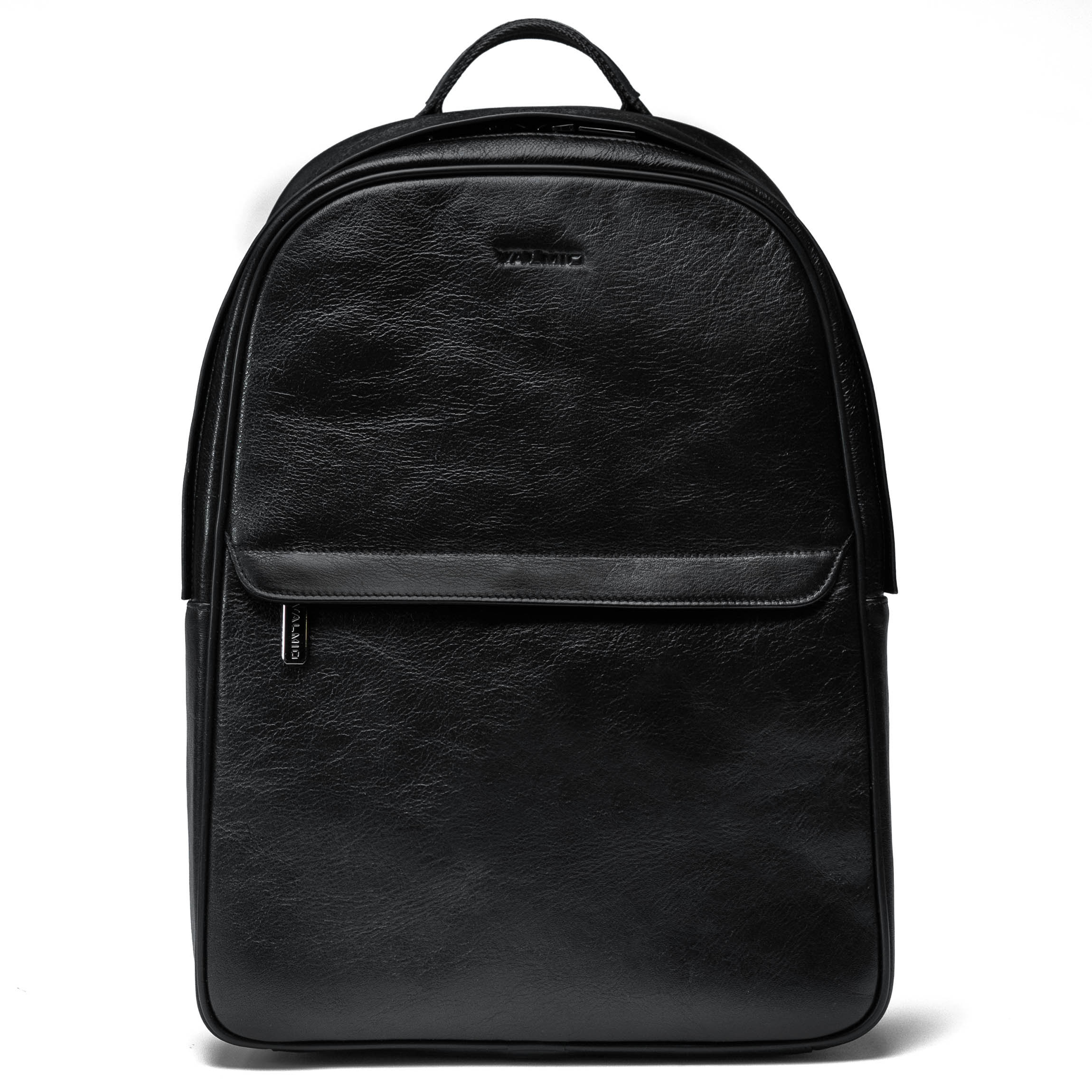 Valmio Borton Leder-Rucksack - Schwarz