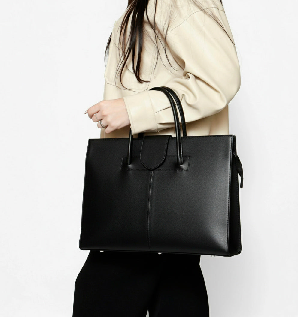 Sac à main en cuir Camilla 778 Noir