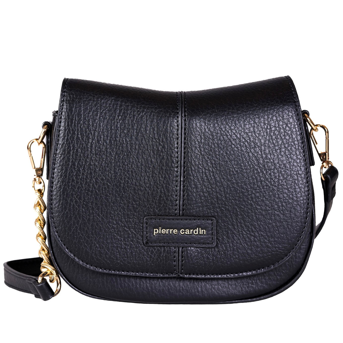 PIERRE CARDIN 6613 Black eco-leather handbag