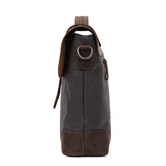 Serviette en cuir pour homme Valmio Weston – gris foncé