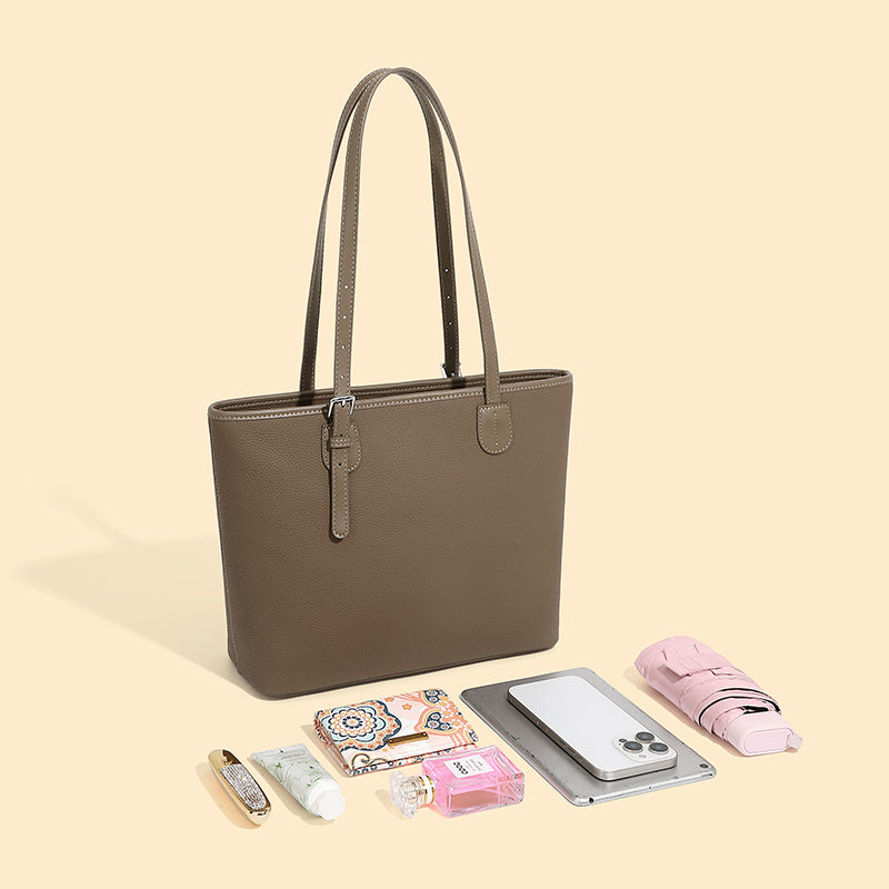Valmio Pelora Leather Women's Bag - Beige