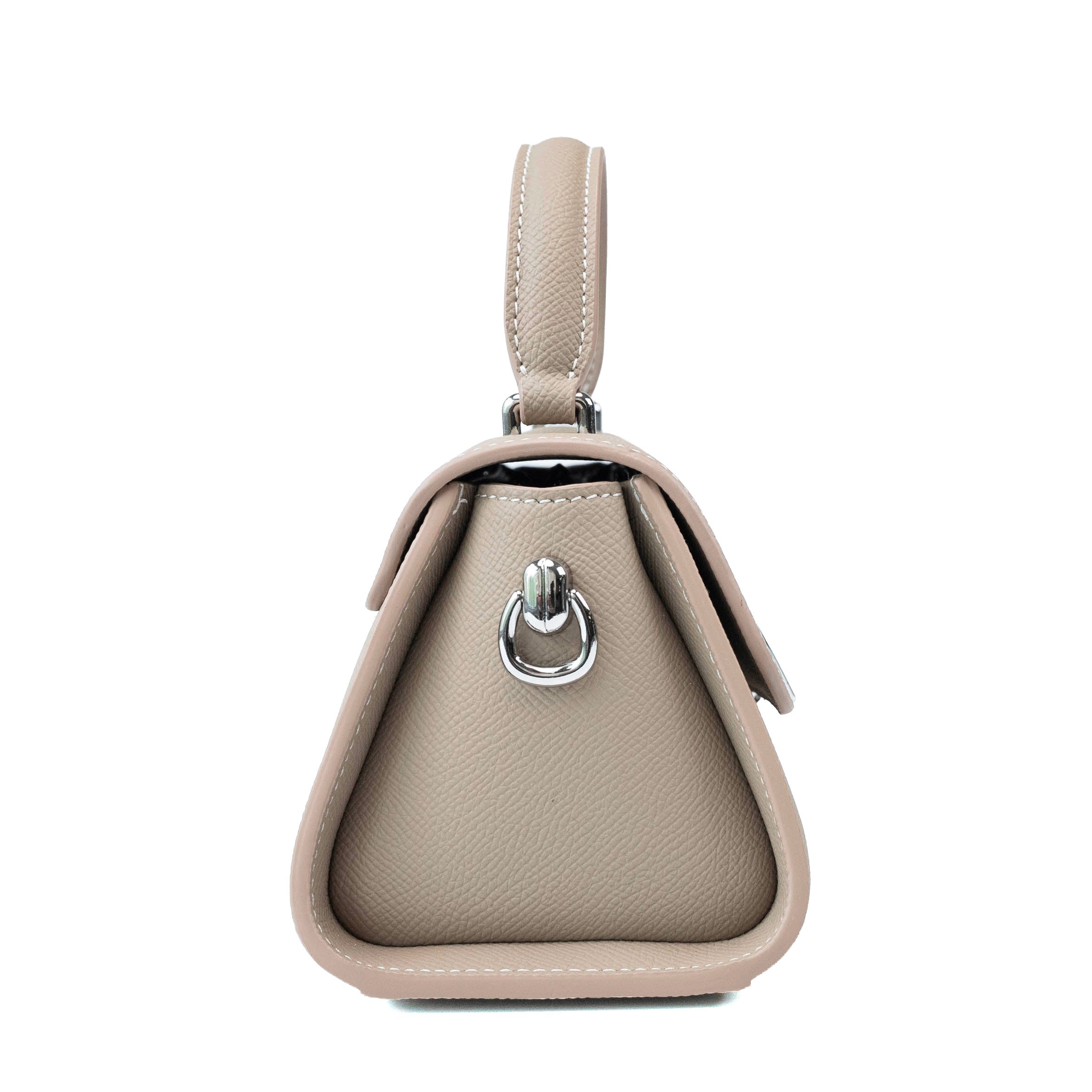 Valmio Rivana Leder Damenhandtasche - Grau