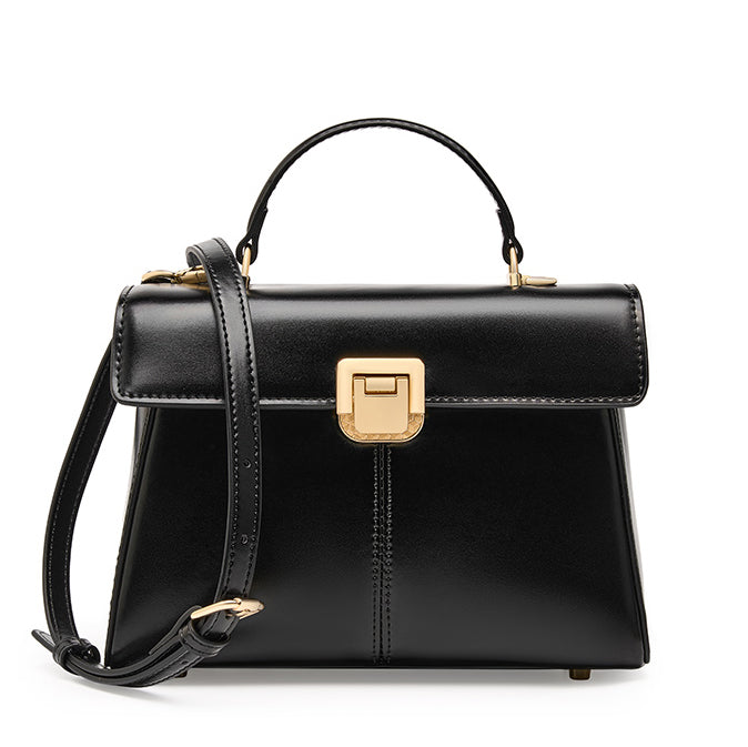 Valmio Nerona Leather Women's Bag - Black