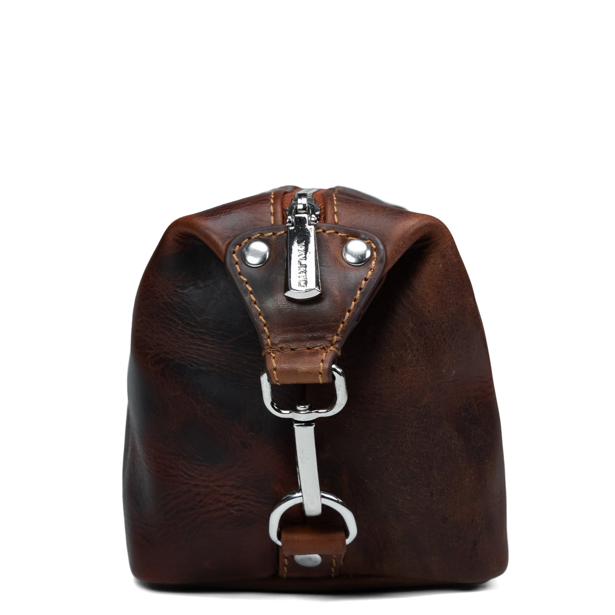 Trousse de toilette pour homme en cuir marron Valmio Kabo