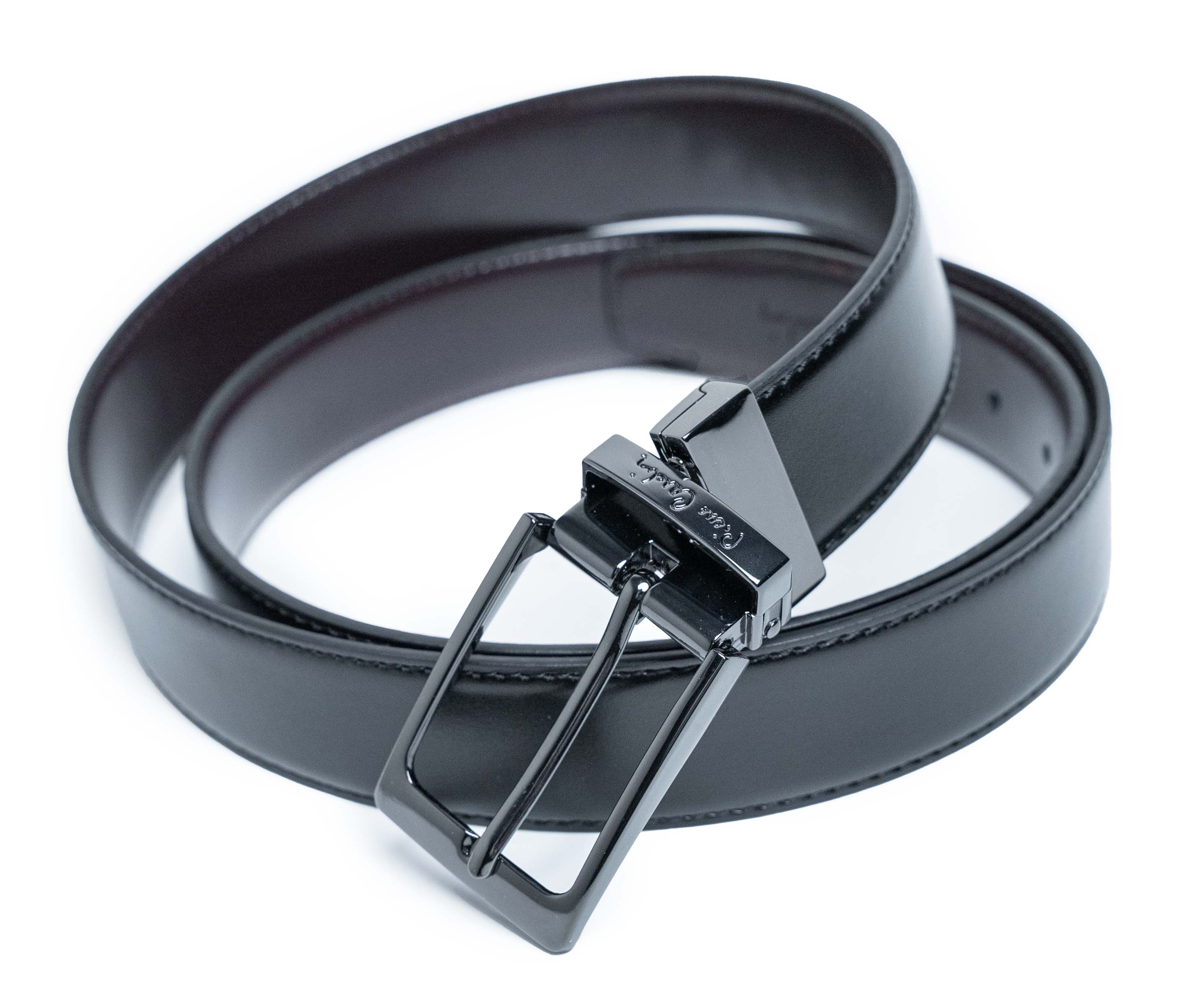 Leather reversible (black/brown) belt Pierre Cardin fwyx5