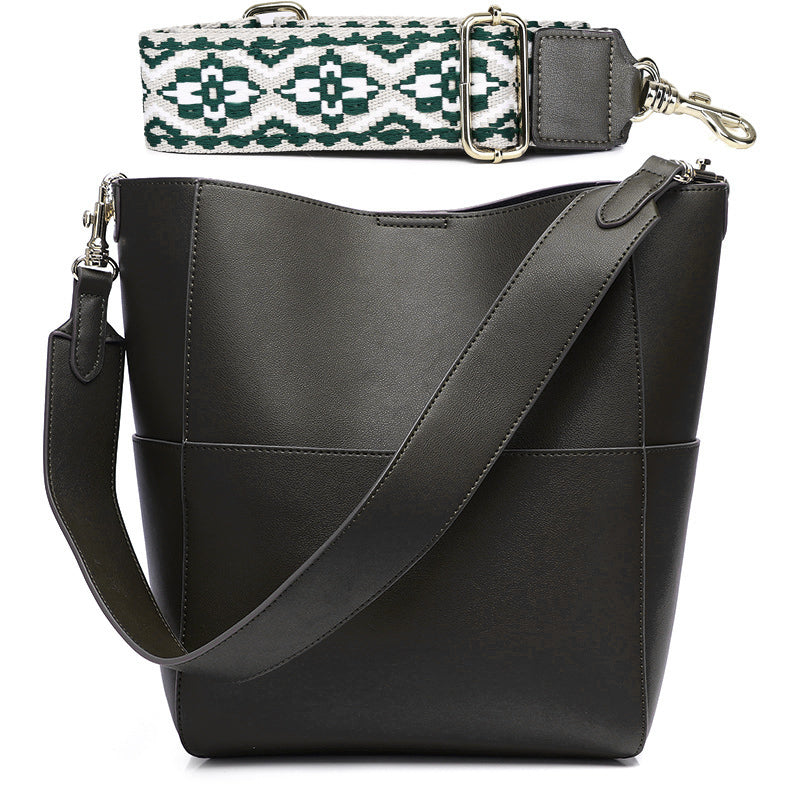 Valmio Vilora Leather Women's Bag - Black