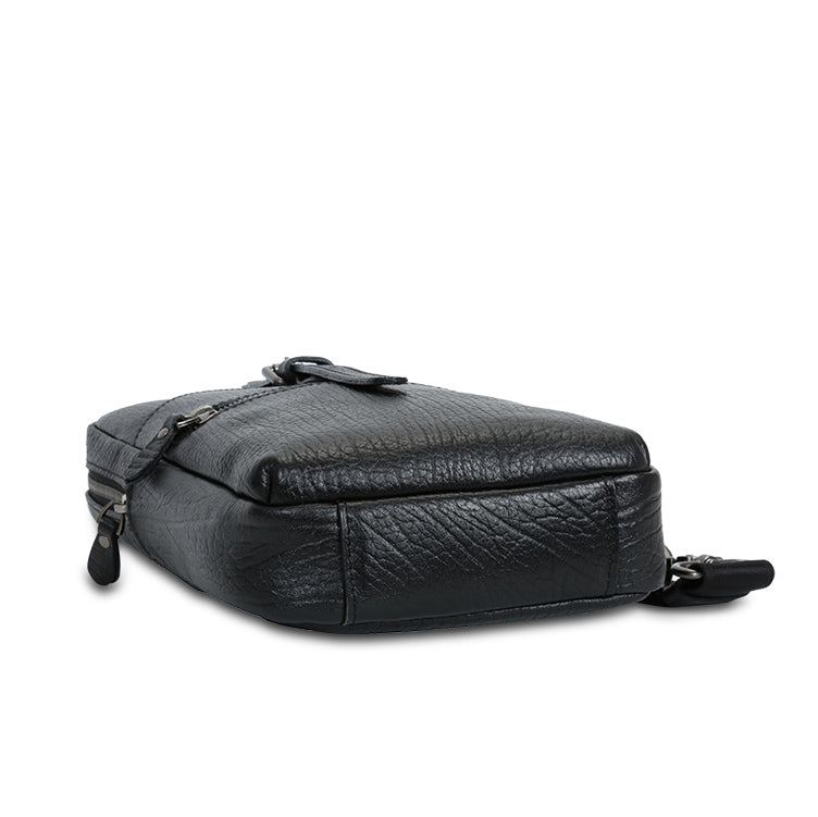 Black Leather Crossbody Bag Valmio Varden