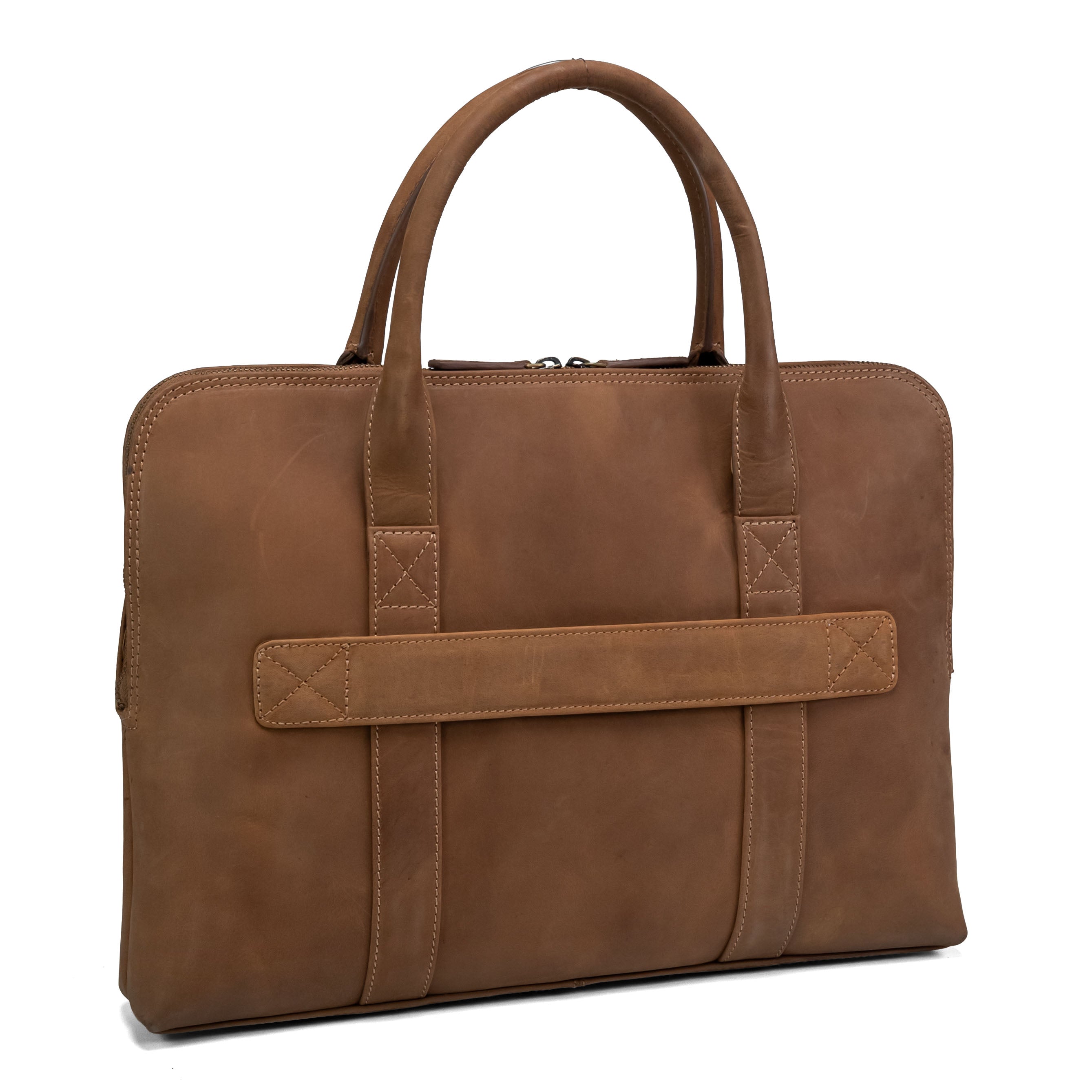 Valmio Suede Laptop Bag Brown