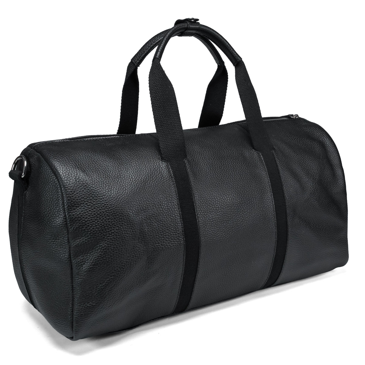 Sac de voyage en cuir Valmio Comes noir
