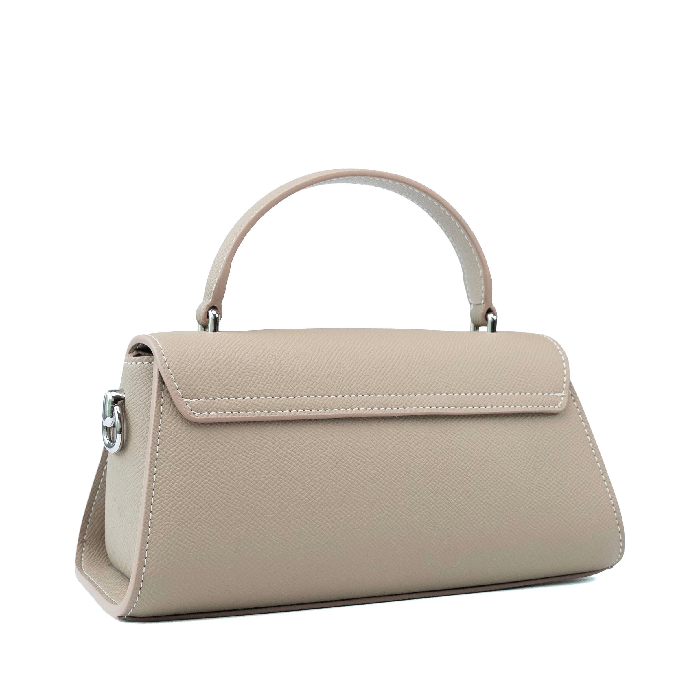 Valmio Rivana leather women's handbag - grey