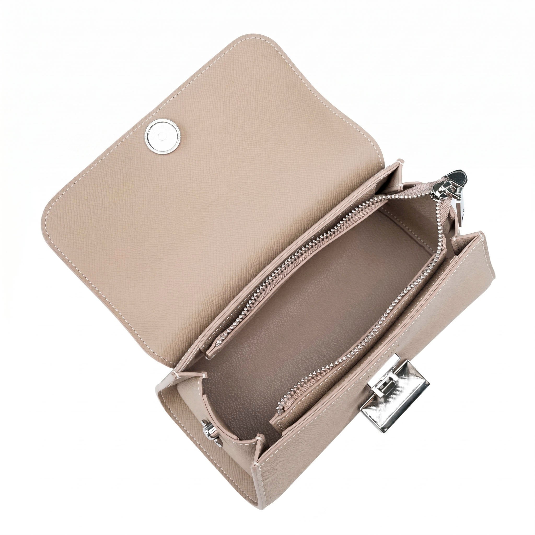 Valmio Rivana leather women's handbag - grey