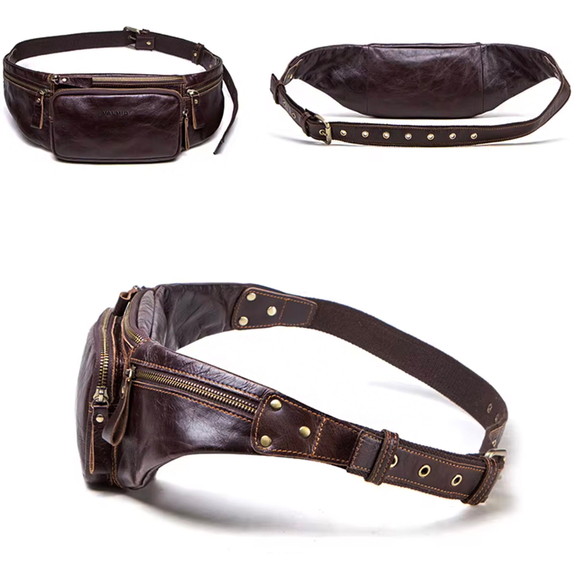 Riñonera de cuero para hombre Marlow