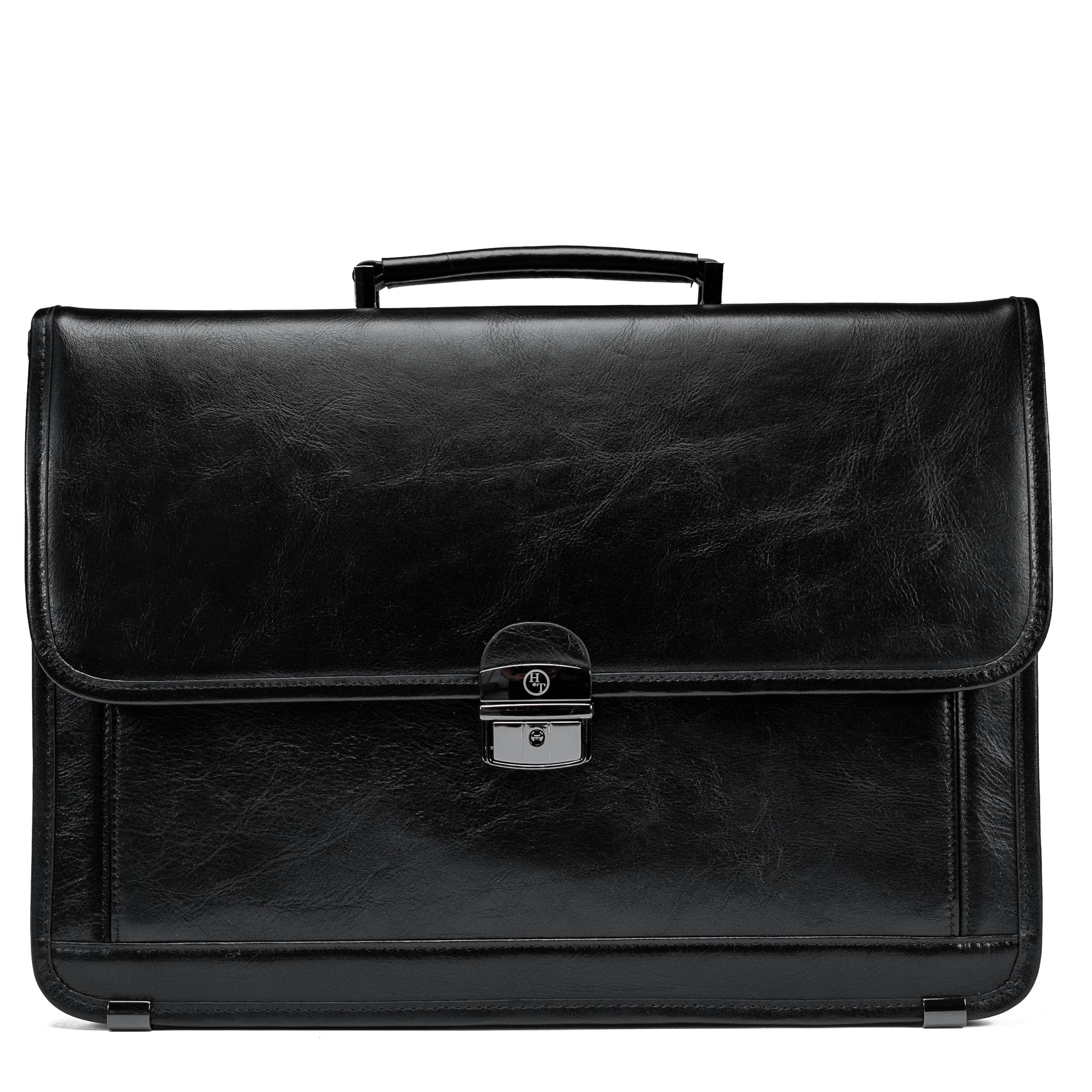 Serviette en cuir pour homme Arven noir