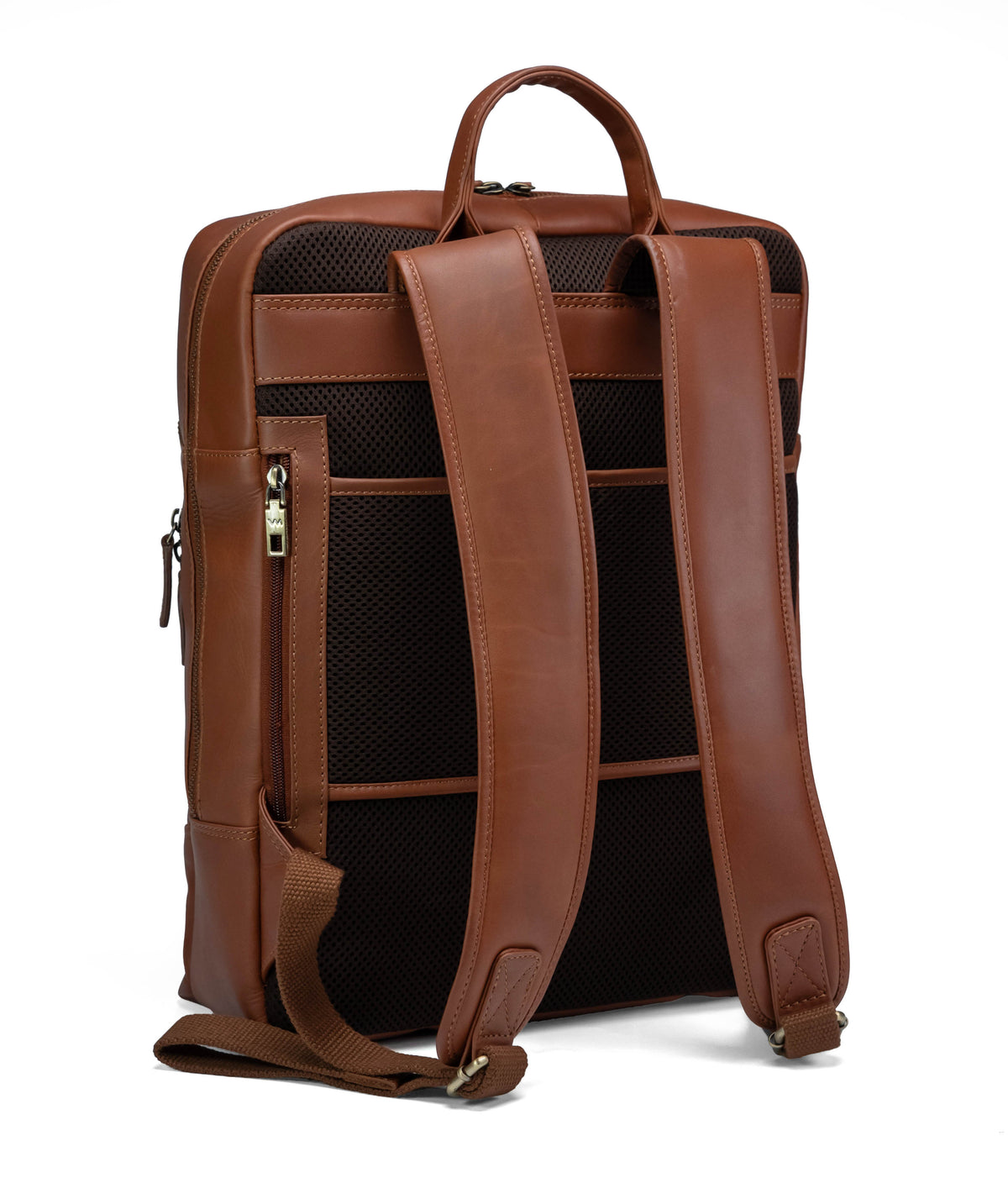 Valmio Axis Leather Backpack Cognac