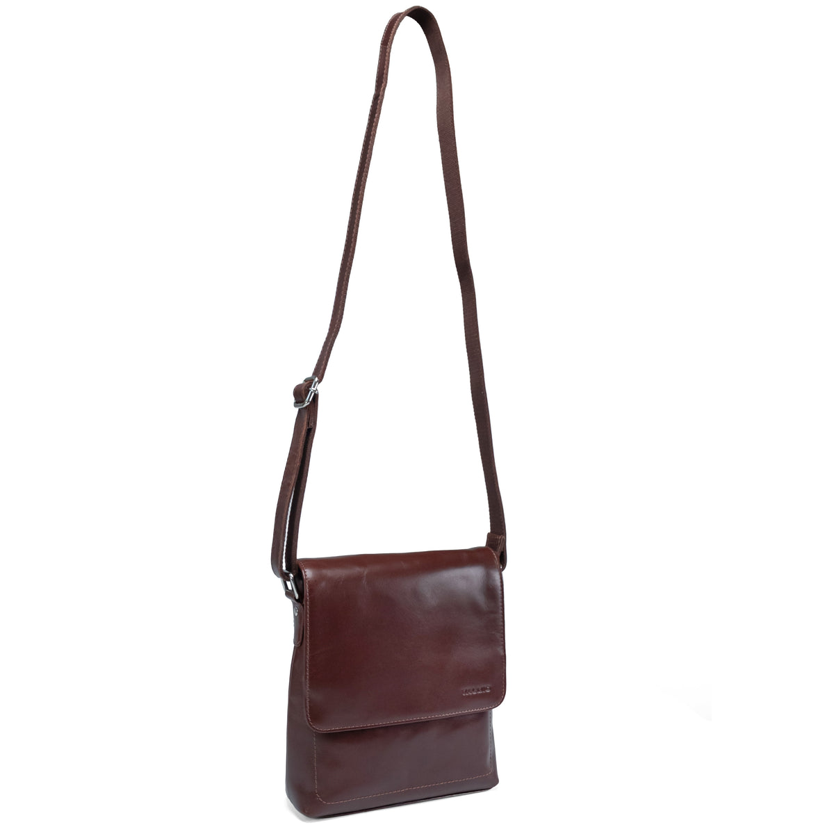 Sac bandoulière Valmio Boro brun rougeâtre