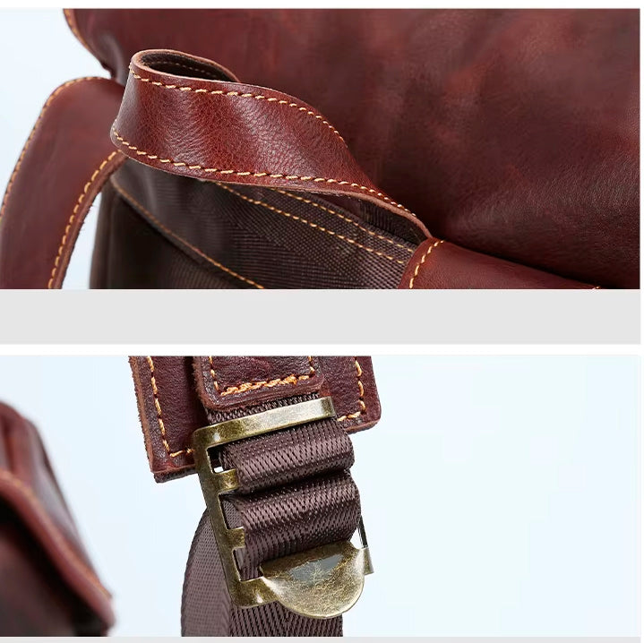 Sac à dos en cuir Valmio Norden - marron