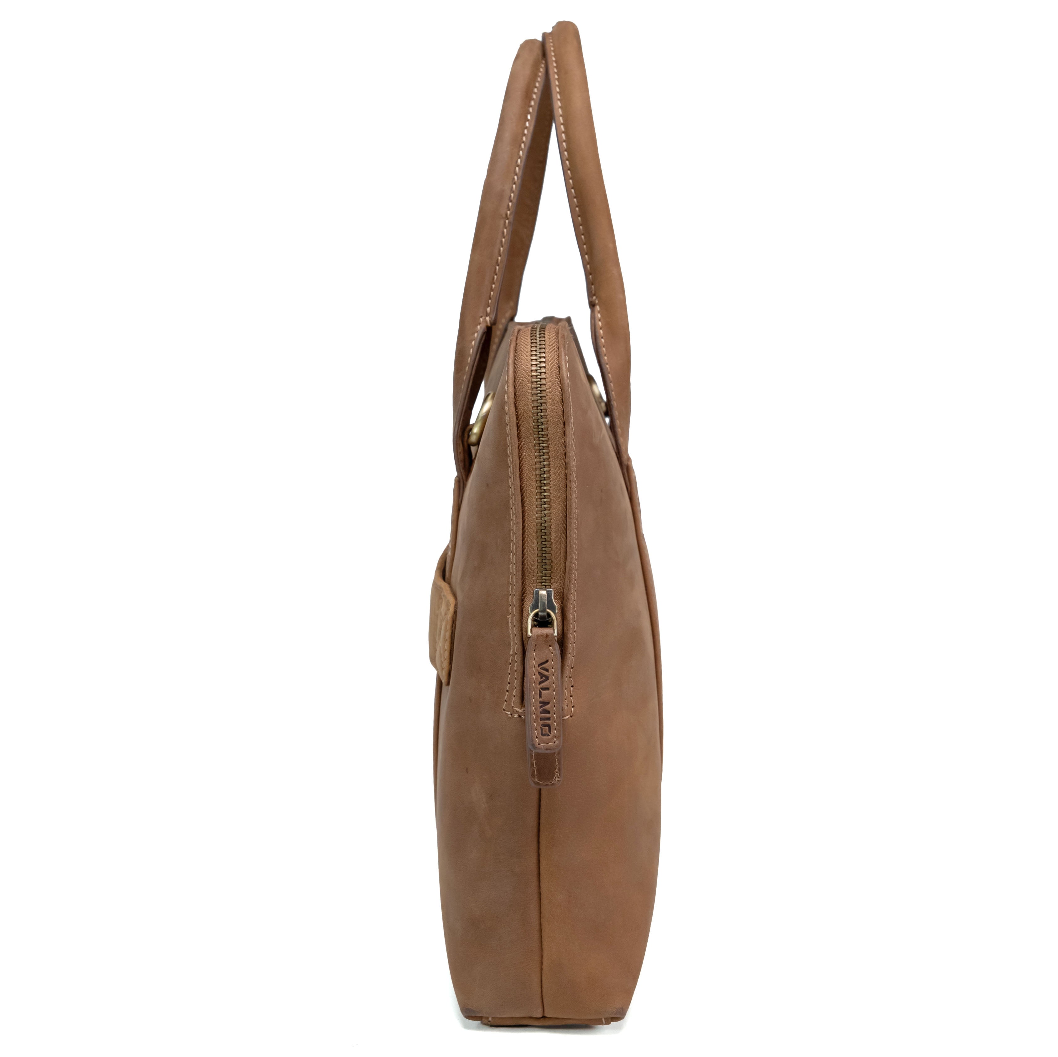Valmio Suede Laptop Bag Brown