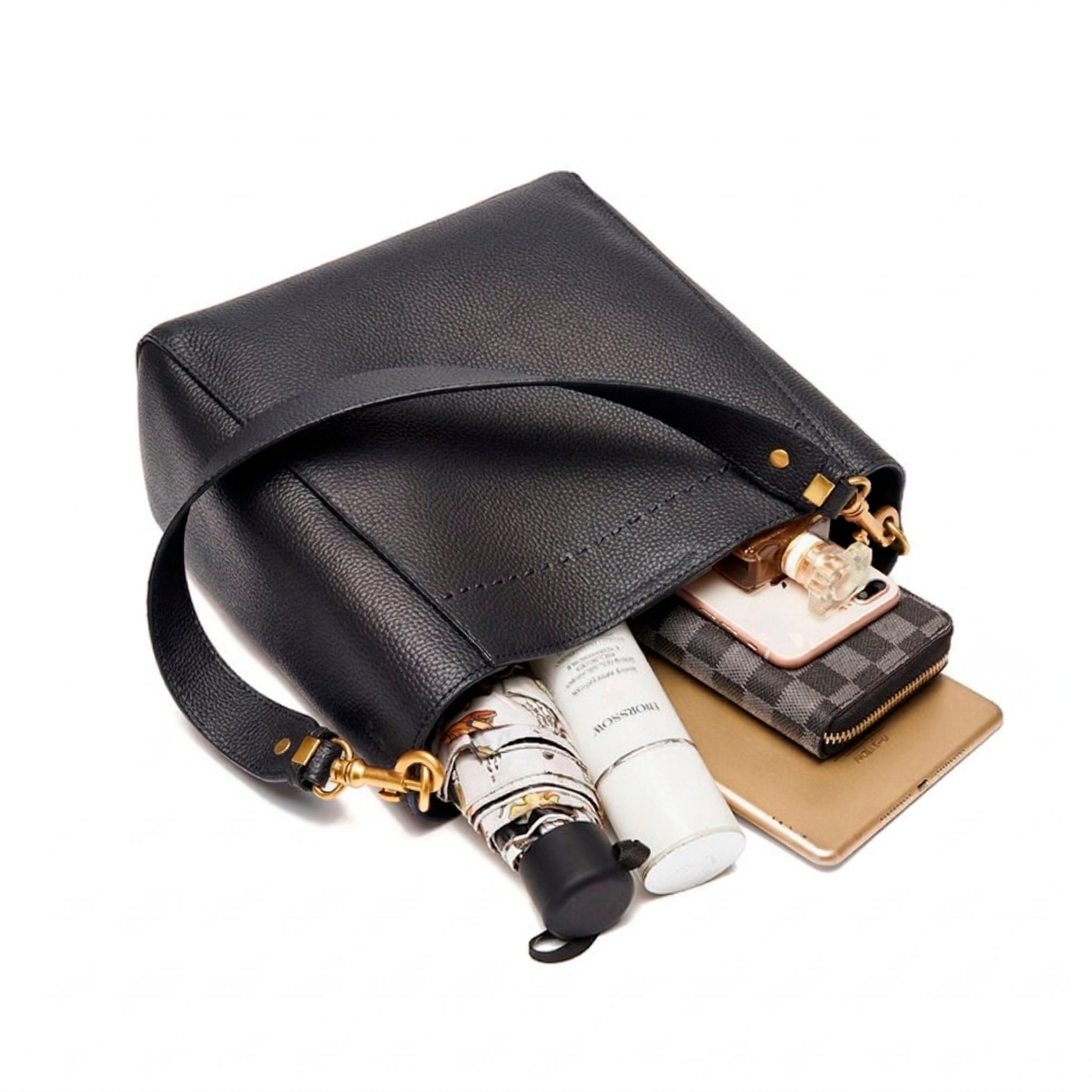 Valmio Galina Leather Women's Bag - Black