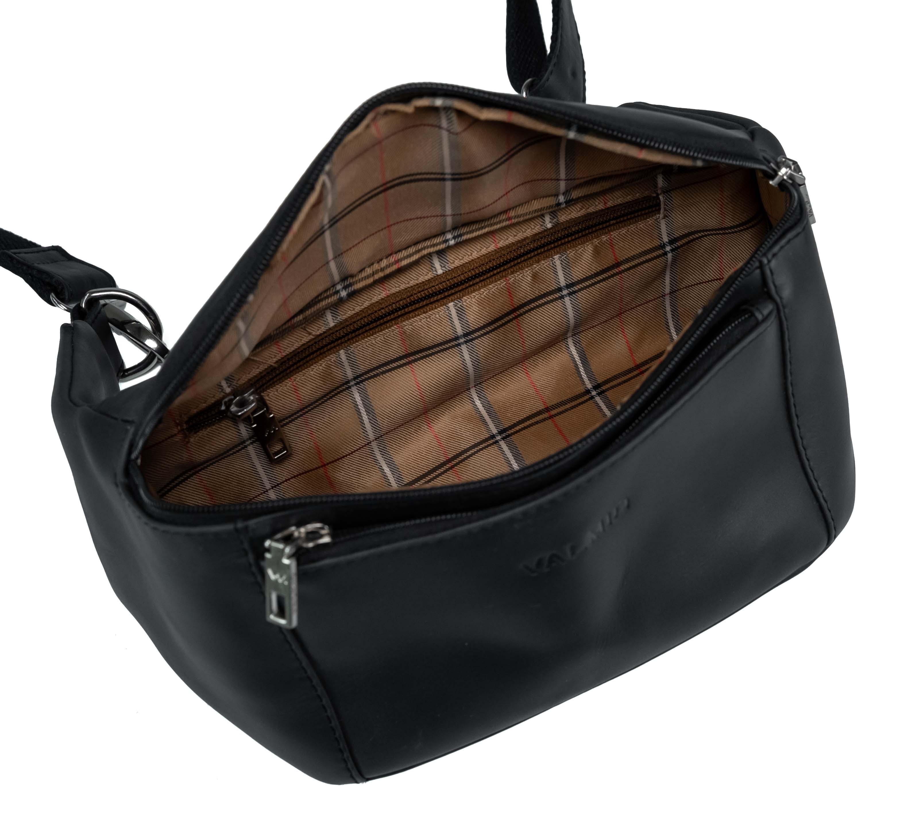 Riñonera de cuero para hombre Valmio Ever negra