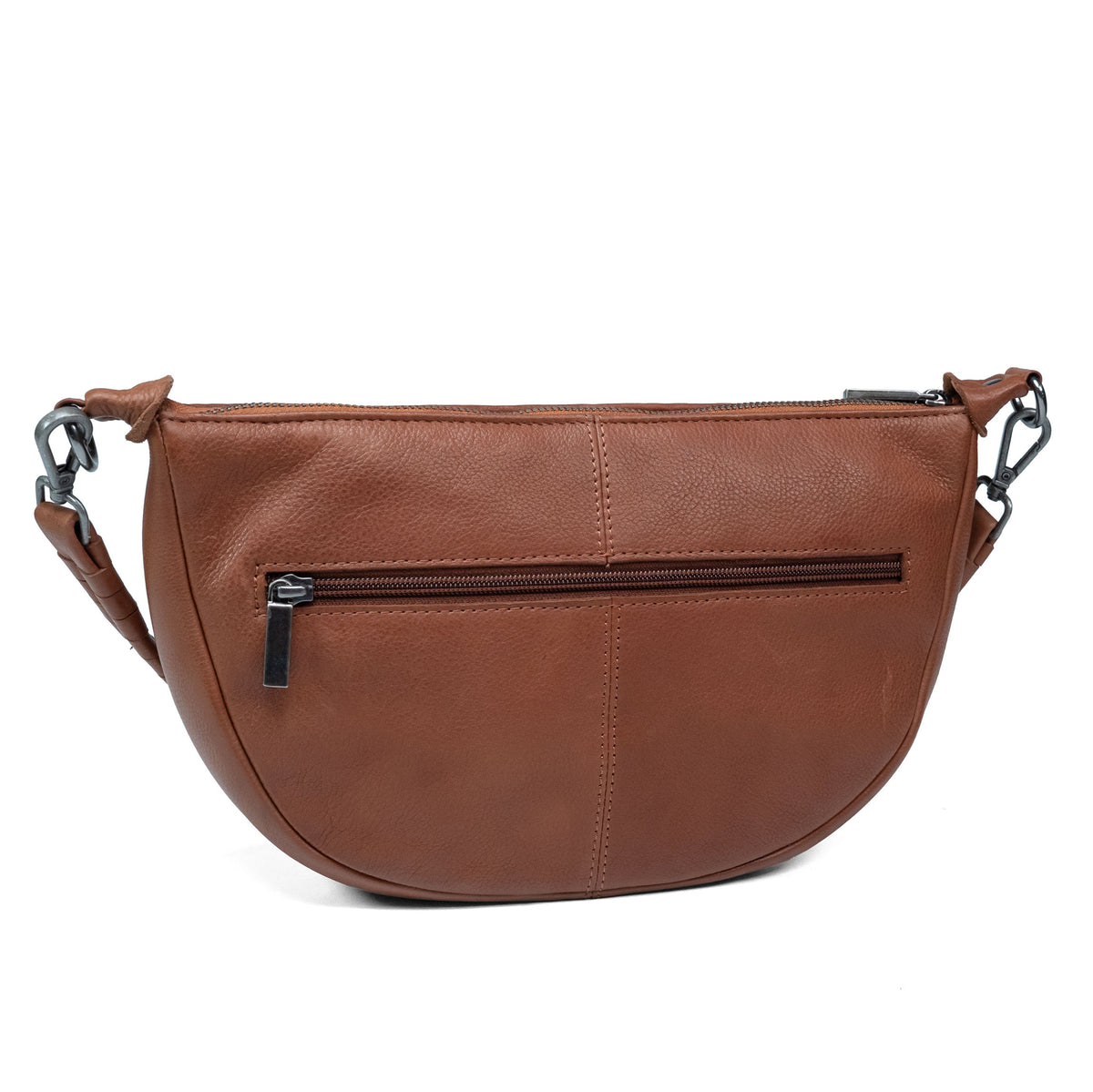 Women's Leather Crossbody Bag Valmio Nella - Brown