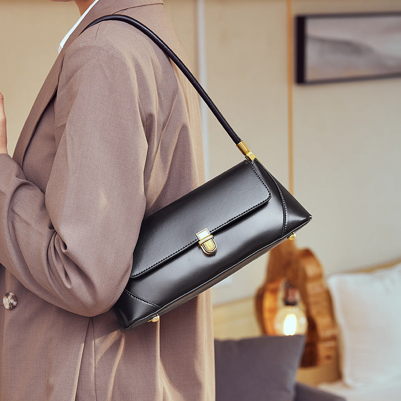Sac à main pour femme en cuir Valmio Sirena - noir