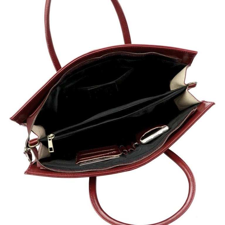 Sac à main en cuir Florence 1028 Rouge