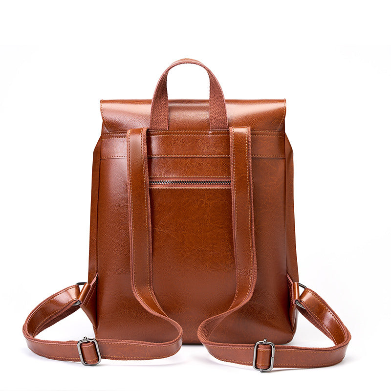 Sac à dos femme en cuir Valmio Delora - marron