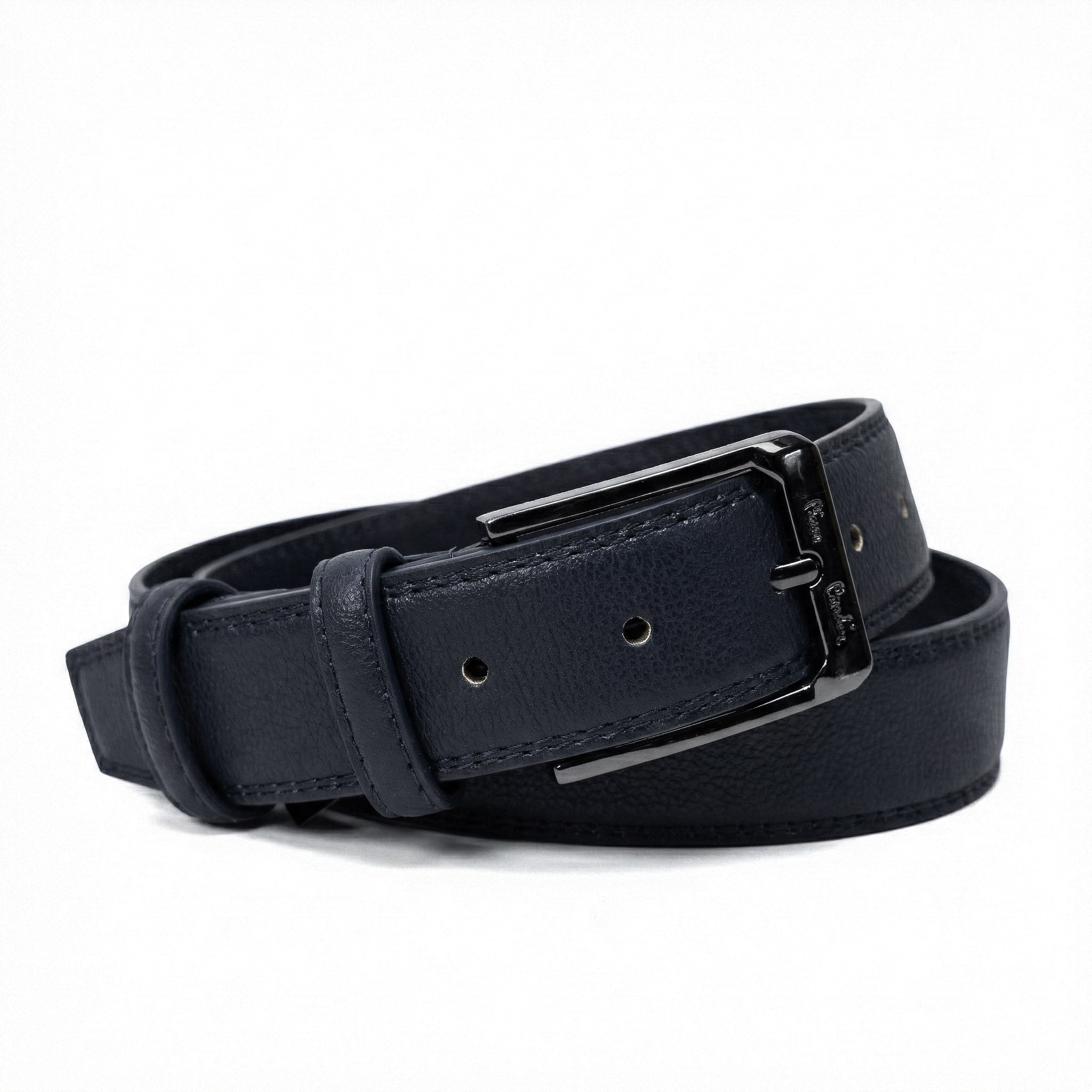 Men's leather belt Pierre Cardin 2509 BLU