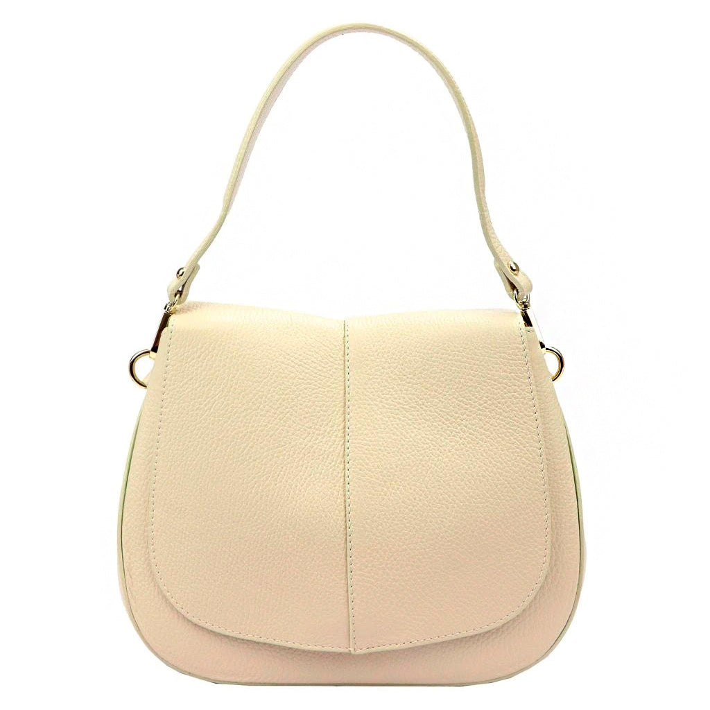 Sac à main en cuir pour femme LUKA 24-033 Beige