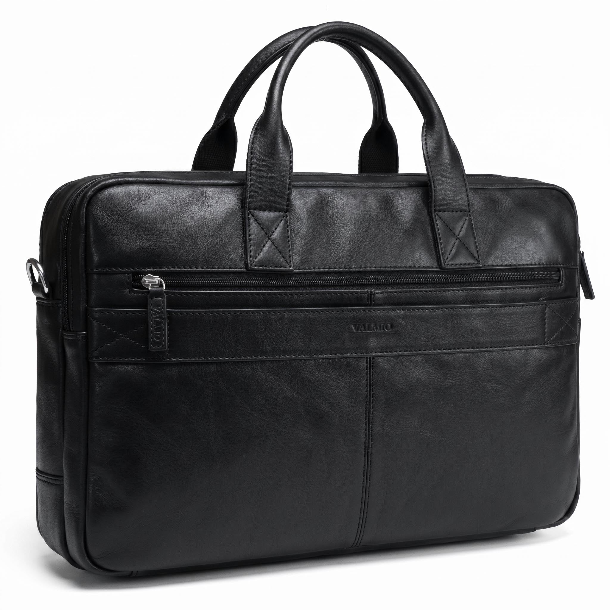 Valmio Vigo Genuine Leather Bag Black