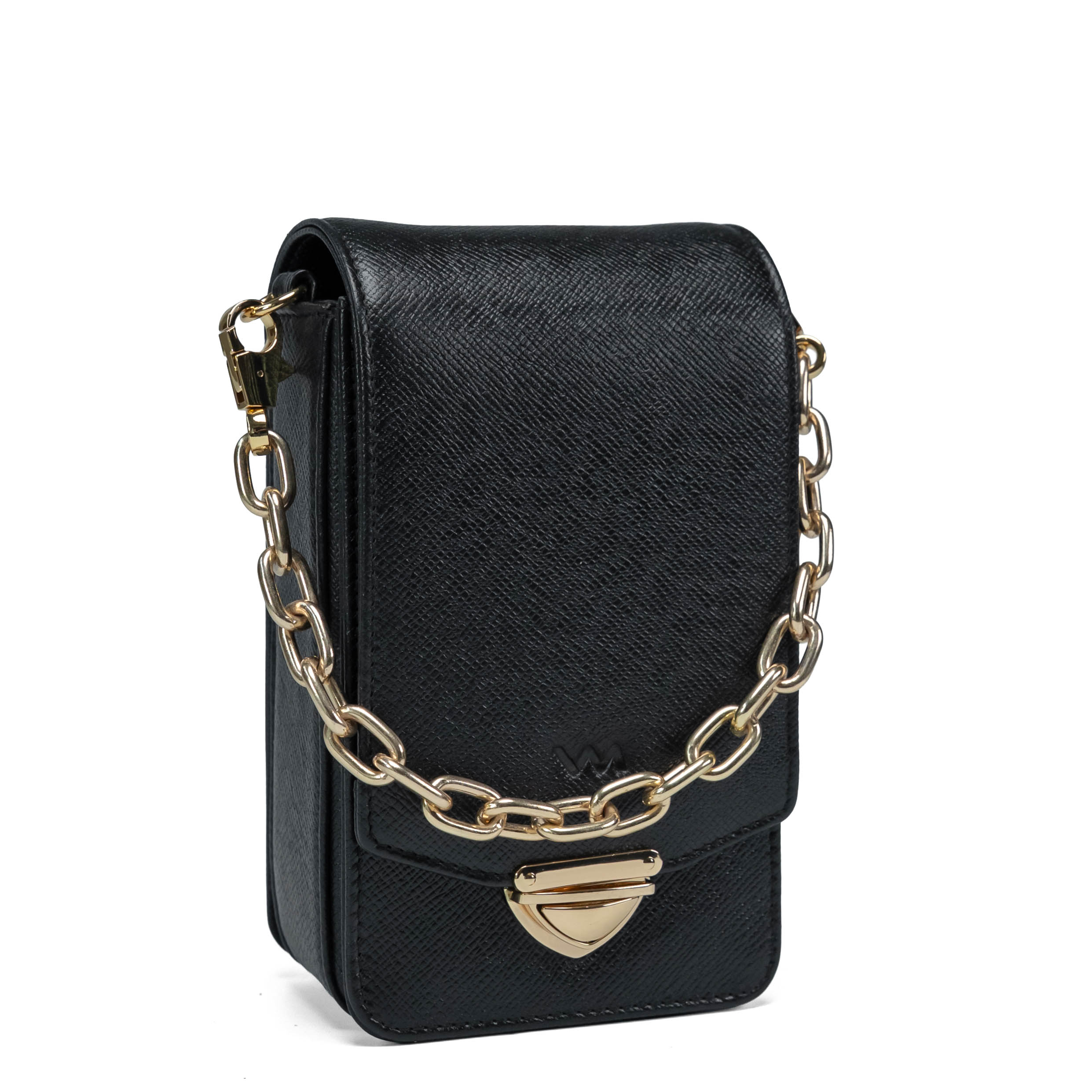 Valmio Bold Women's Leather Handbag Black