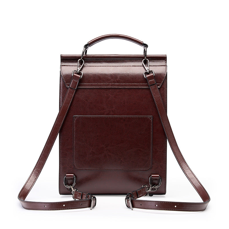 Valmio Tonora Leder Damen-Rucksack – Dunkelbraun