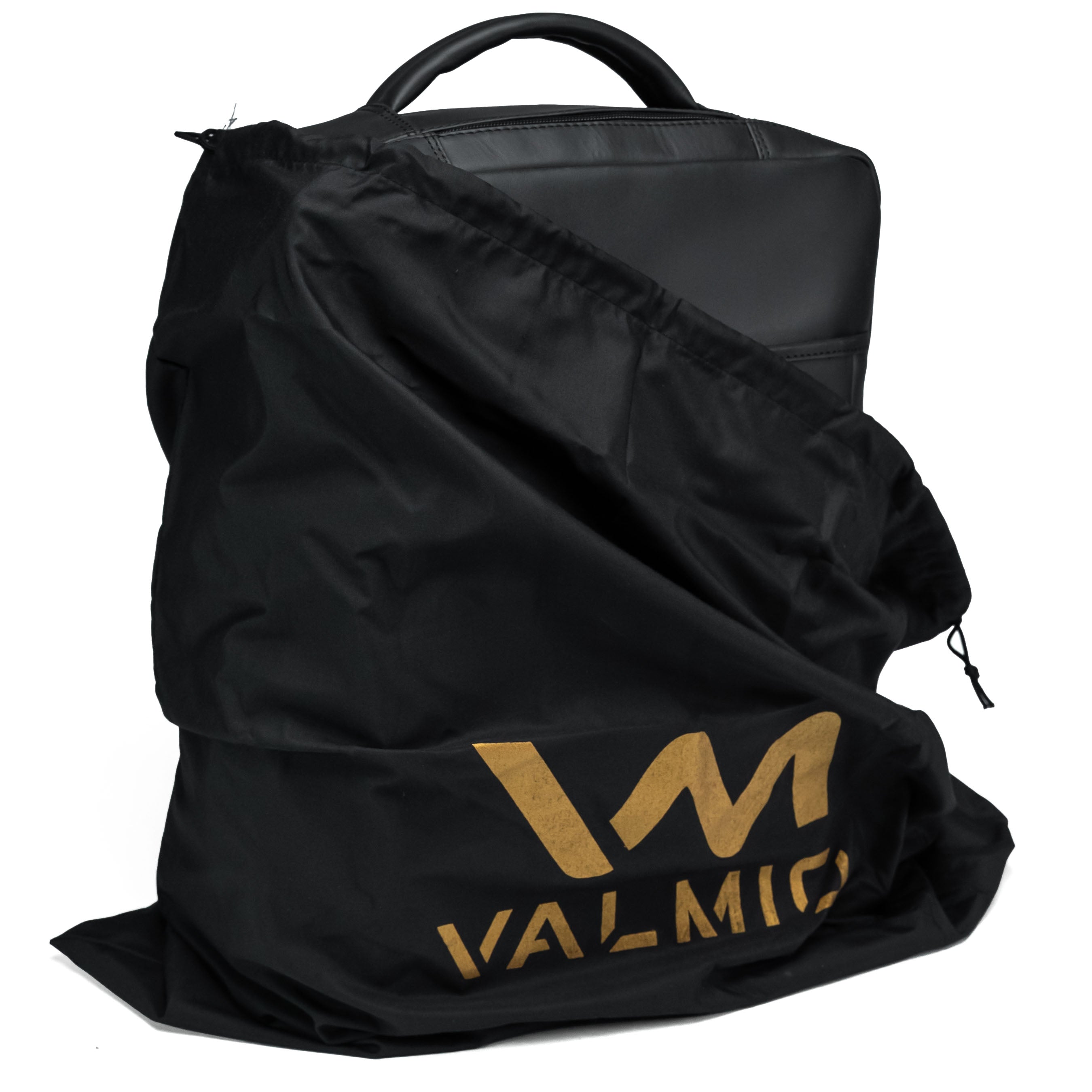 Valmio Hygge Lederrucksack Schwarz
