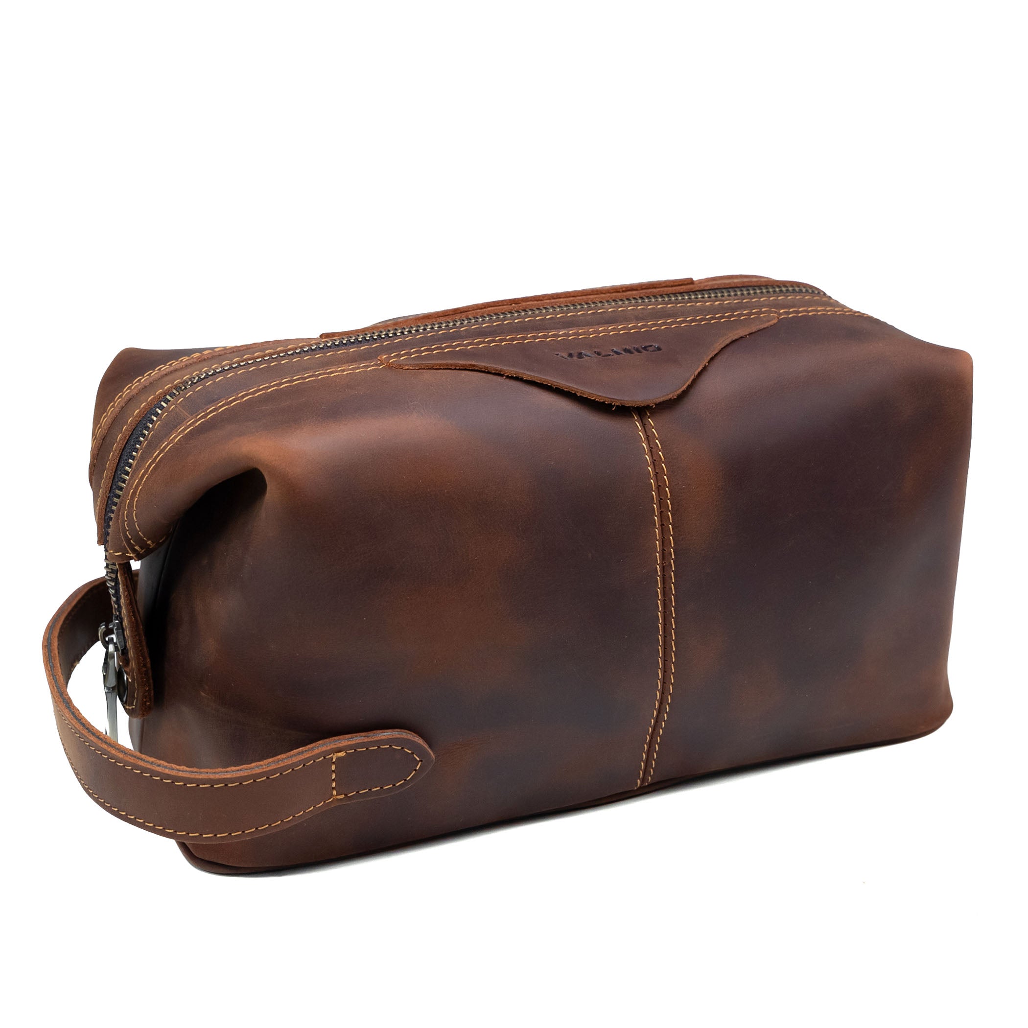Valmio Conta Leather Toiletry Bag