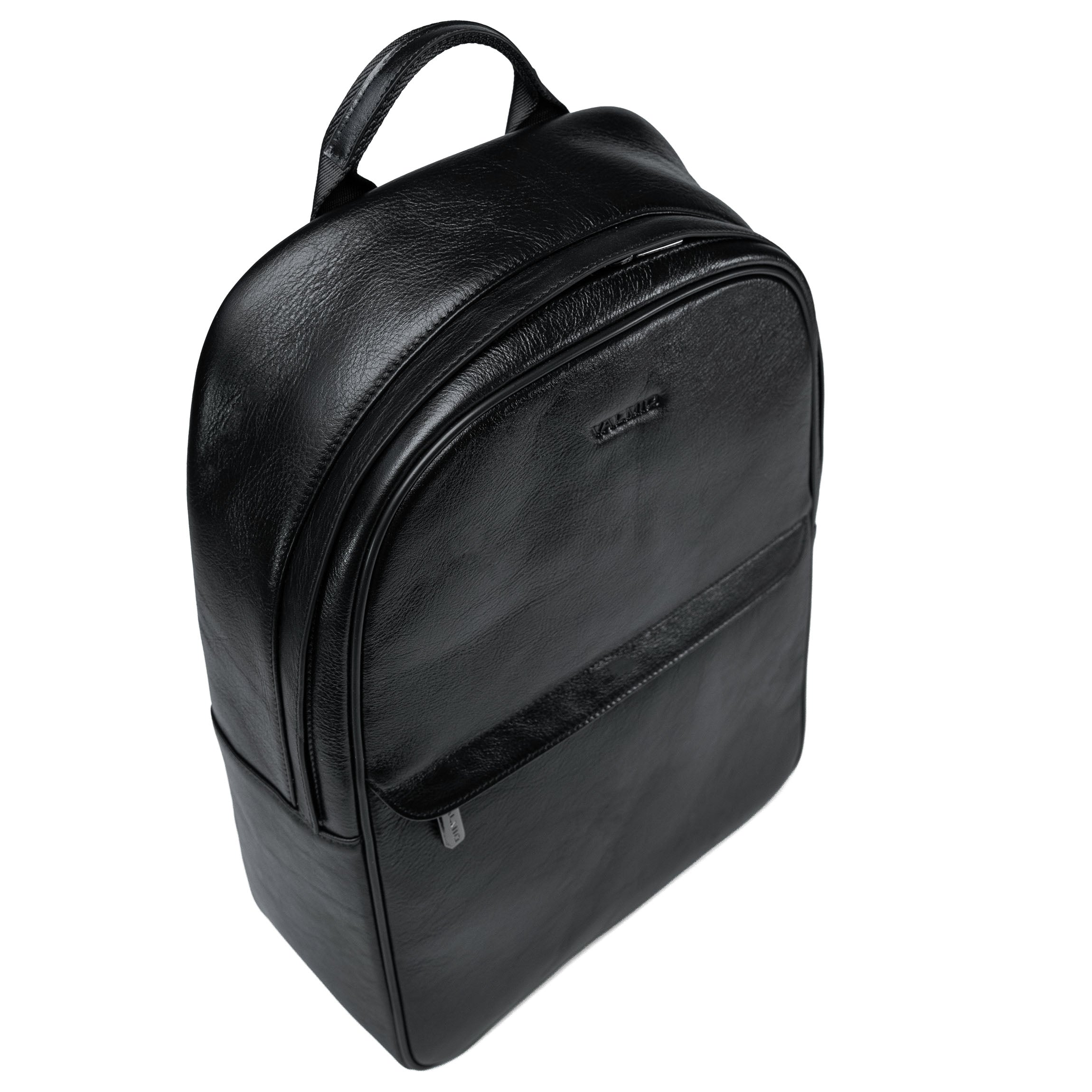 Valmio Borton Leder-Rucksack - Schwarz