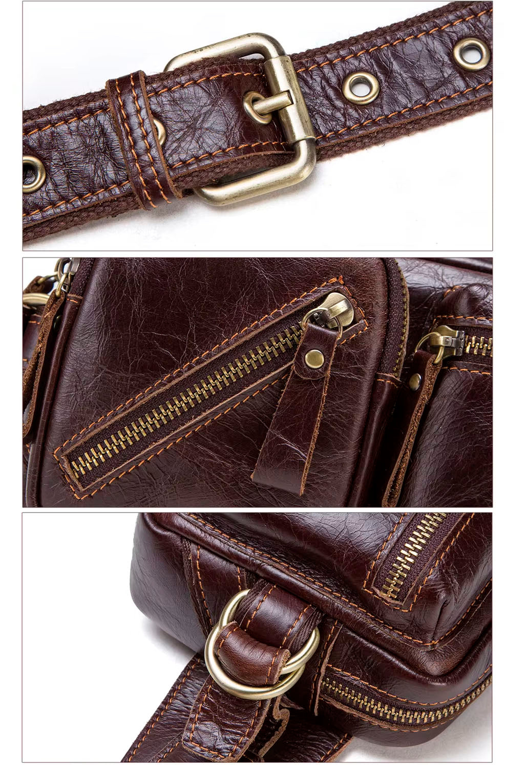 Herren Leder-Gürteltasche Mars